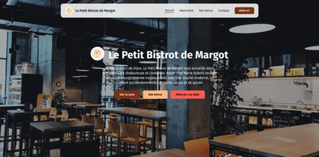 Aperçu du site Le Petit Bistrot de Margot