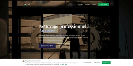 Aperçu du site Clair & Net